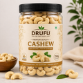 Drufu Special Whole Cashew Nuts W320, 250GM | 100% Natural Premium Kaju |(250 gm)